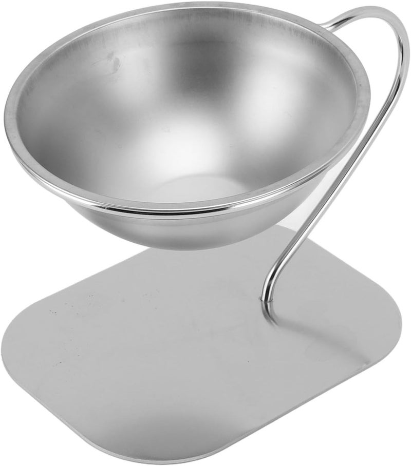 Elevated Cat Bowl, Stainless Steel Elevated Cat Food Bowls Raised Food Bowl with Anti Slip Metal Stand for Indoor Cats Dogs Small Puppies Fat Faced Breeds - Image 2