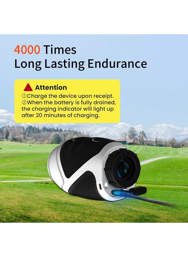 PEAKPULSE 1200 Yards Mini Range Finder Golf Rangefinder HDLCD 7X Magnification with Slope Laser Distance Rangefinder for Men Women Junior Rechargeable Flag Pole Locked with Vibration Angle Measurement - Image 4