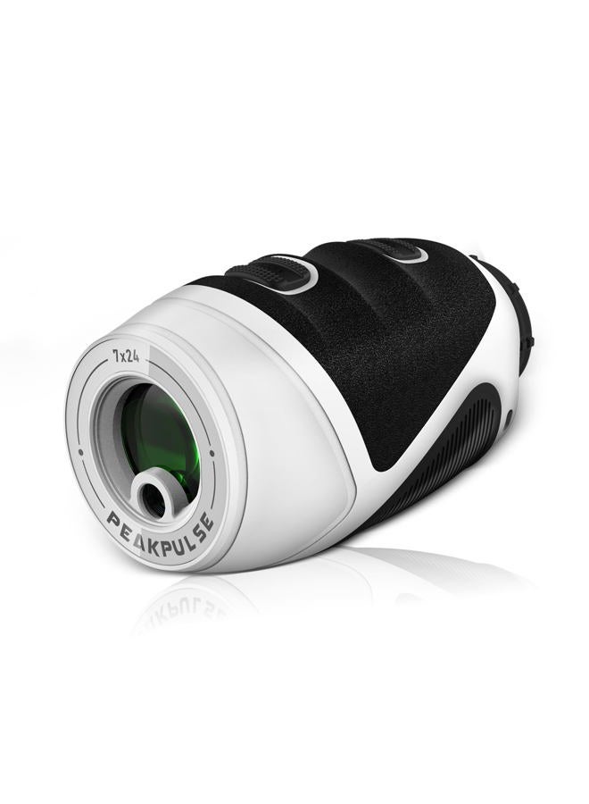 PEAKPULSE 1200 Yards Mini Range Finder Golf Rangefinder HDLCD 7X Magnification with Slope Laser Distance Rangefinder for Men Women Junior Rechargeable Flag Pole Locked with Vibration Angle Measurement - Image 1