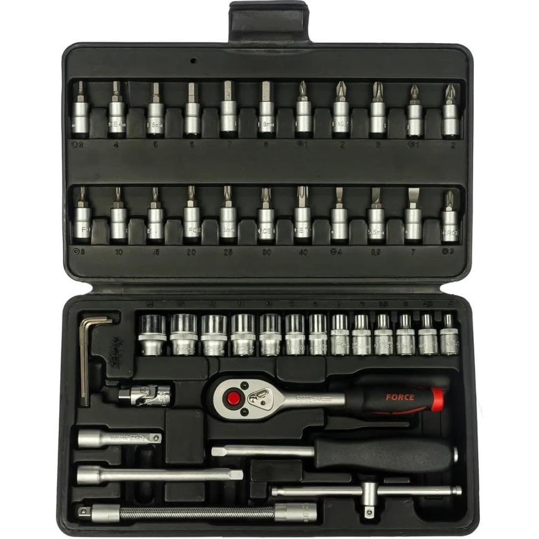 Generix Sockets Generic Force 2462 Socket Set - 46 Piece Comprehensive Tool Kit with ...