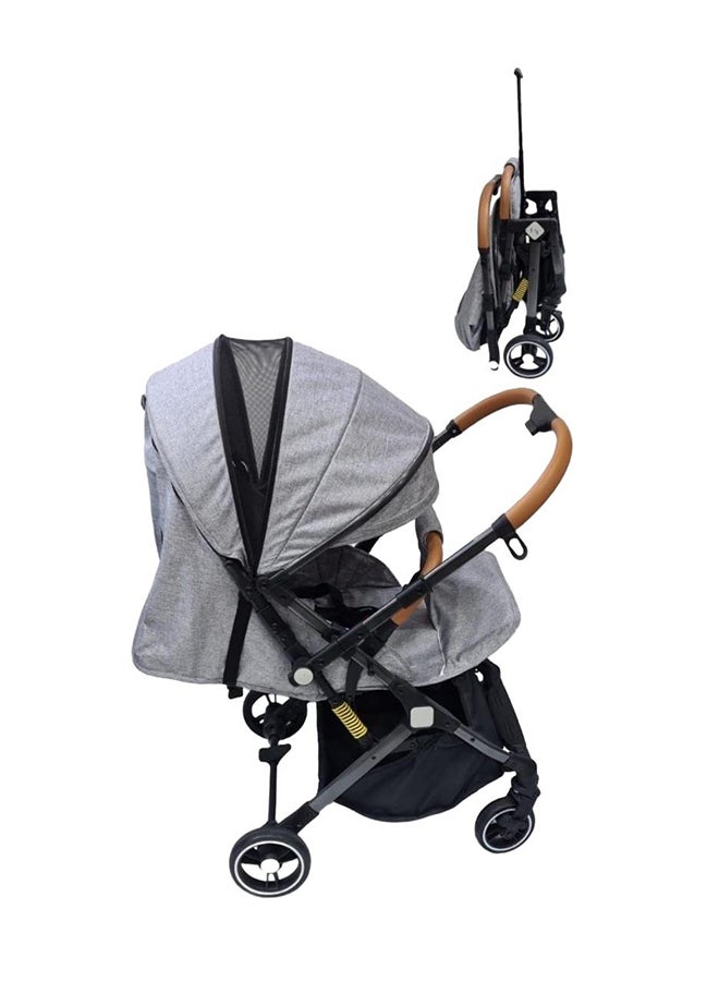 ستار كيدز عربة أطفال قابلة للطي ومزود بأوضاع استلقاء متعددة ومظلة قابلة للتعديل - Image 2