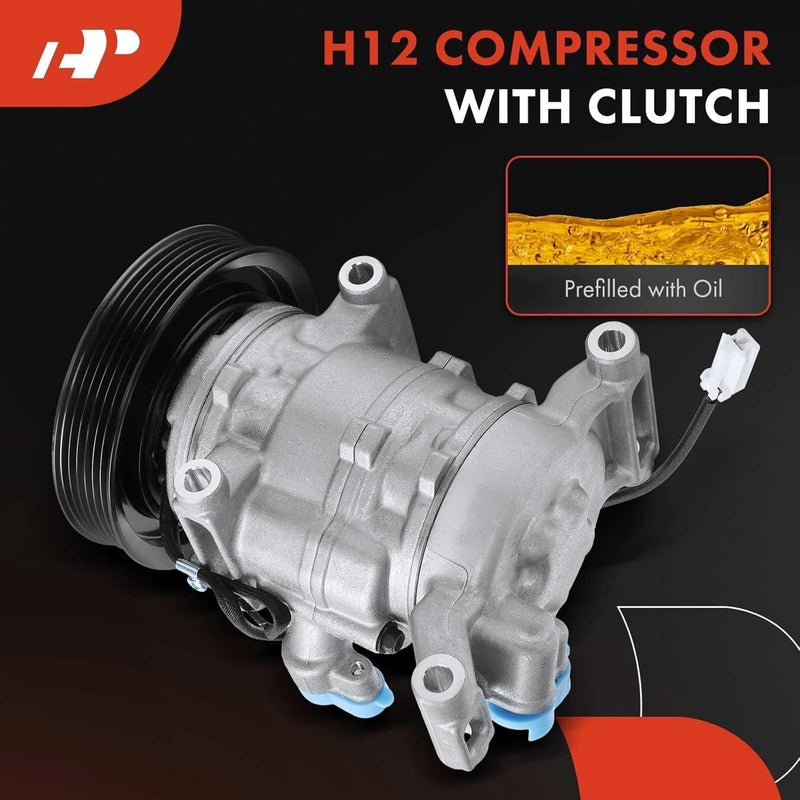 A-Premium AC Compressor Replacement for Mazda 3 (2003-2009) - 12V, 6PK, 125MM - Image 3