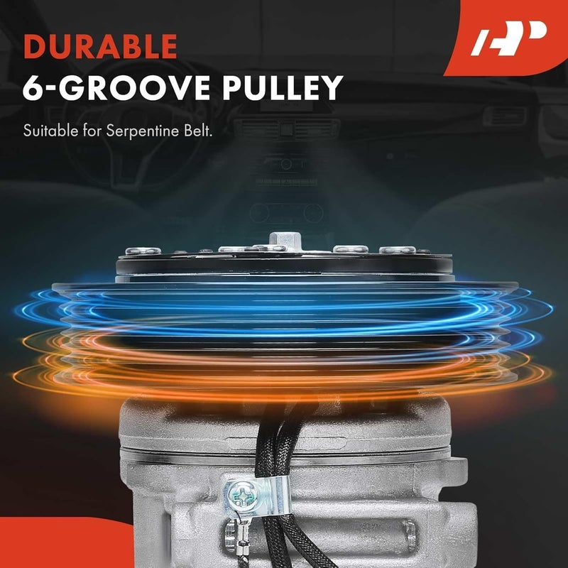 A-Premium AC Compressor Replacement for Mazda 3 (2003-2009) - 12V, 6PK, 125MM - Image 4