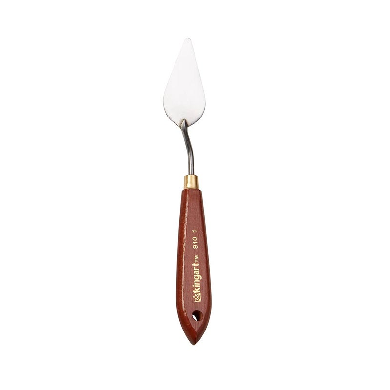 KINGART 9101 Short Taper TROWEL PALETTE KNIFE and Painting Tool for Scraping Mixing and Painting with Oil and Acrylic Paints