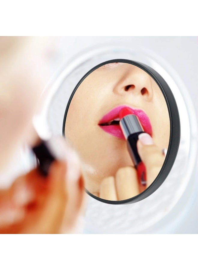 2PCS 15X Magnifying Makeup Mirror, Portable Travel Cosmetic Pocket Mirror for Facial Cleaning, Compact Beauty Mirror for Makeup and Skincare - Image 5