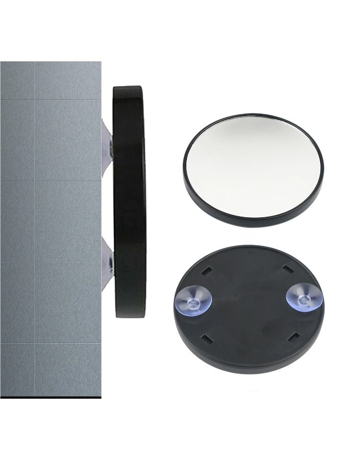 2PCS 15X Magnifying Makeup Mirror, Portable Travel Cosmetic Pocket Mirror for Facial Cleaning, Compact Beauty Mirror for Makeup and Skincare - Image 2