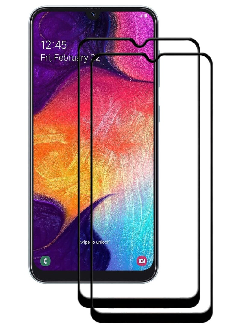 ACLIX 2 Pieces Antistatic ESD Dustproof Premium Quality High Definition Tempered Glass Screen Protector Designed For Samsung Galaxy A50 - Image 1