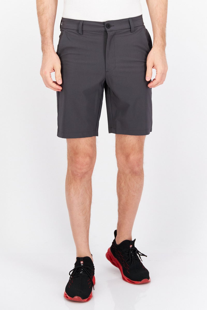 Tahari شورتات تدريبية ضيقة للرجال، رمادي - Image 1