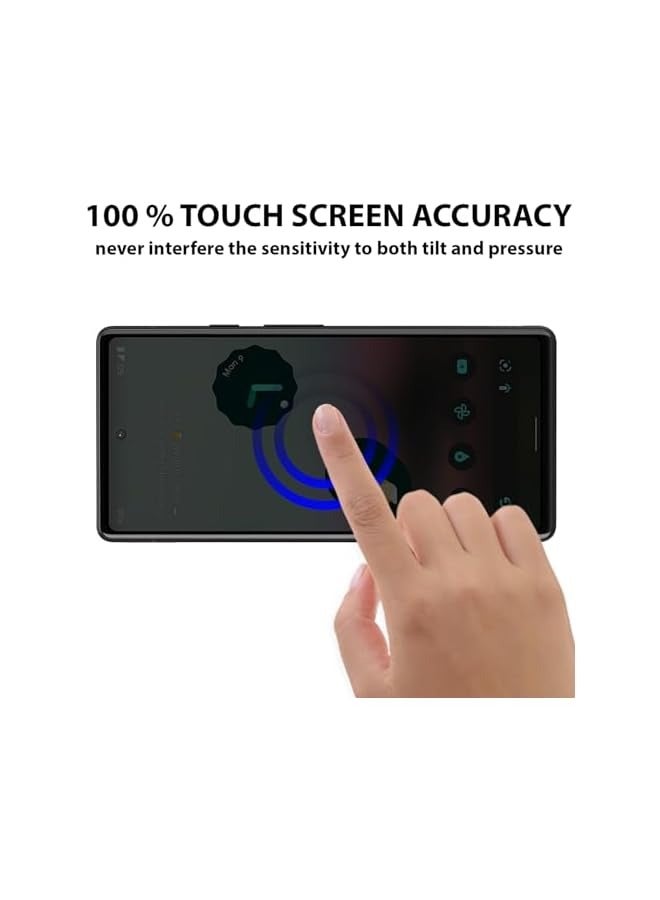 بروماس واقي شاشة للخصوصية متوافق مع واقي شاشة Google Pixel 7a من الزجاج المقسى [مضاد للوهج] [تغطية كاملة عالية الدقة] [سهل التركيب] [مقاوم للخدش] [صلابة 9H] - Image 4