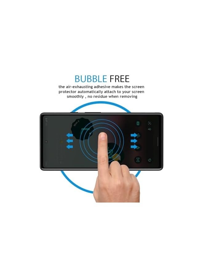 بروماس واقي شاشة للخصوصية متوافق مع واقي شاشة Google Pixel 7a من الزجاج المقسى [مضاد للوهج] [تغطية كاملة عالية الدقة] [سهل التركيب] [مقاوم للخدش] [صلابة 9H] - Image 3