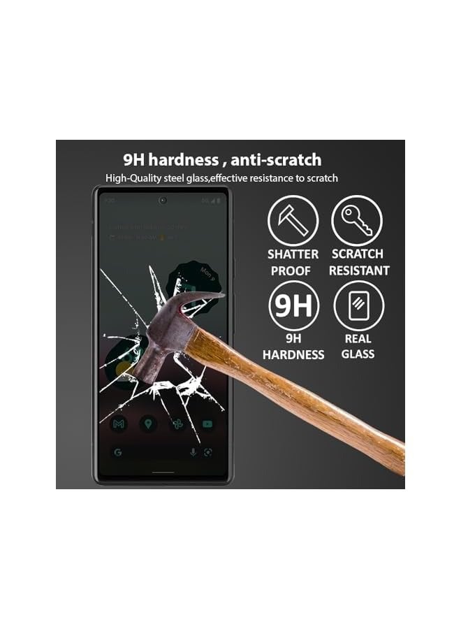 بروماس واقي شاشة للخصوصية متوافق مع واقي شاشة Google Pixel 7a من الزجاج المقسى [مضاد للوهج] [تغطية كاملة عالية الدقة] [سهل التركيب] [مقاوم للخدش] [صلابة 9H] - Image 5