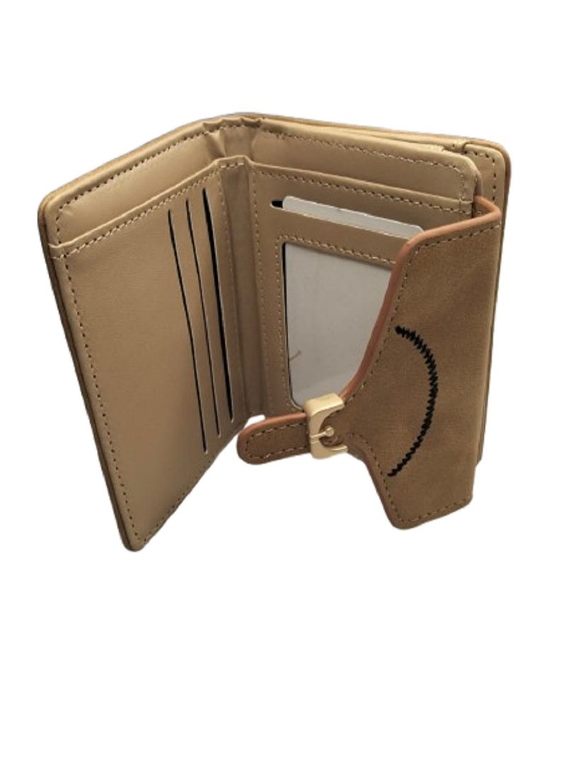 Generic Purse Female Vintage 2-in-1 Coin Purse And Card Bag - Brown  - Image 3
