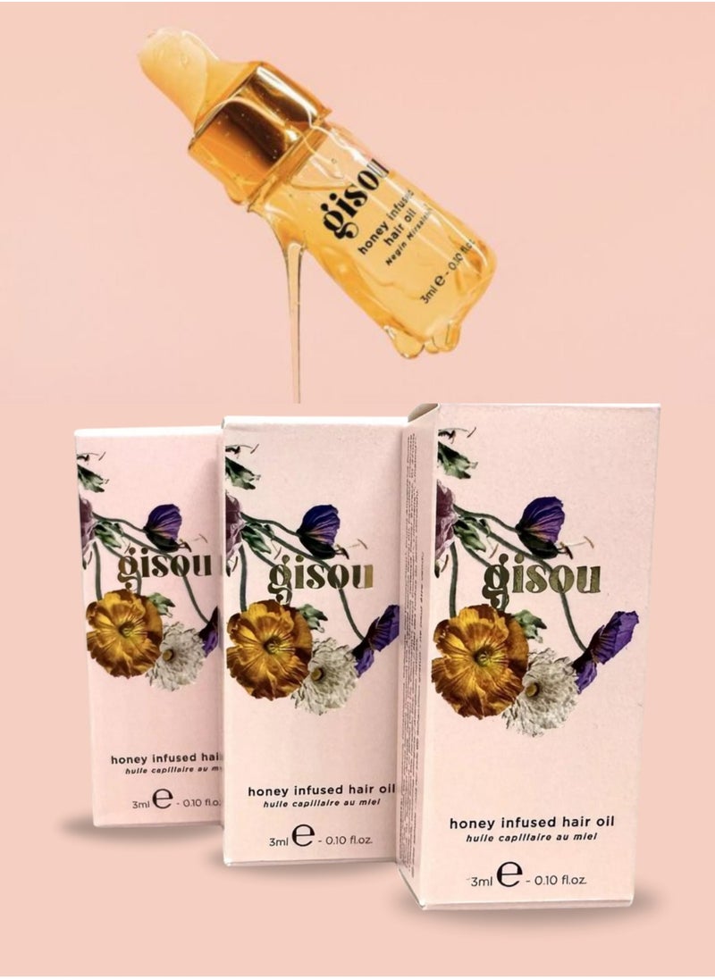 Gisou Honey Infused Hair Perfume Fragrance Spray 4ml & Honey Infused Hair Oil 3ml  - Image 4