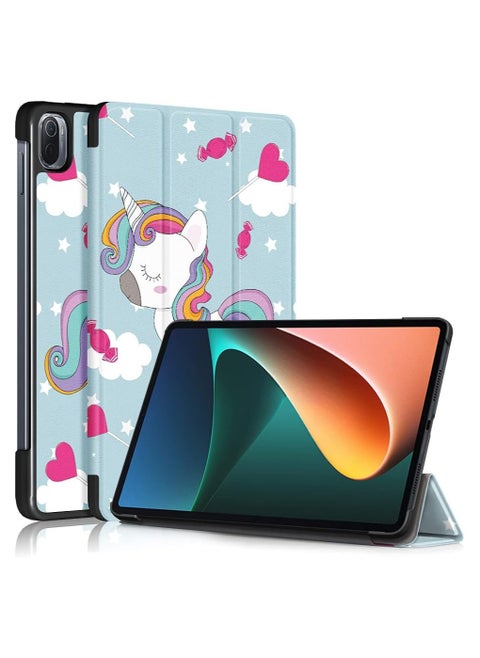Tablet Case for Xiaomi Mi Pad 5 / Mi Pad 5 Pro （11inch）2021 Folding PU Leather Smart Cover With Wake Sleep (Color horse)