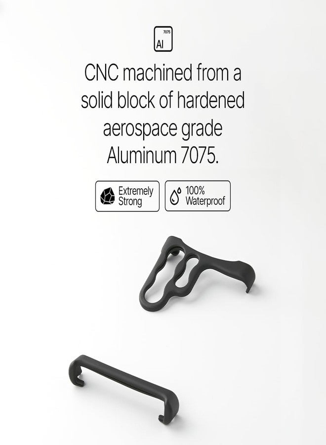 Arc Pulse Designed for Samsung Galaxy S22 Ultra Phone Case (2023), Minimalist Protective Shock Absorption Aerospace Grade Aluminum Shells + Elastomer Inlays Easy Fit 6.1 inch Matte Black - Image 5