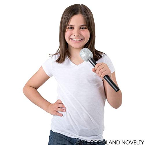 Rhode Island Novelty 10 Inch Glitter Microphone, One per Order - Image 2