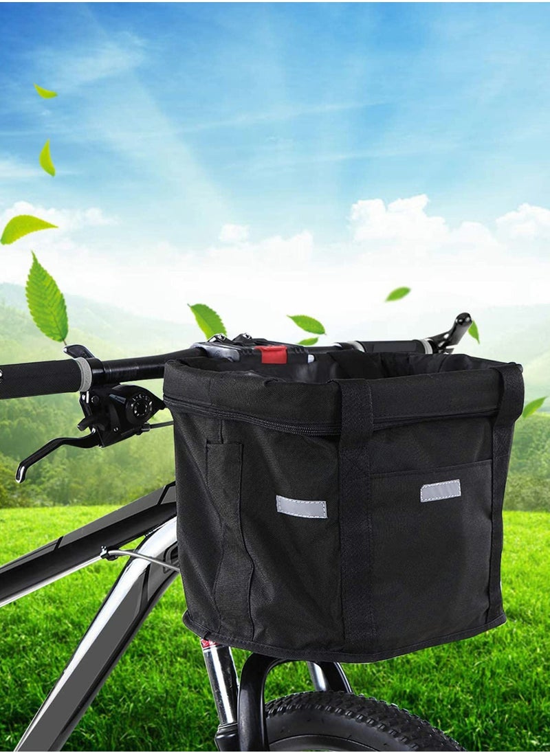 Y&D - Dog Bicycle Basket, Pet Carrier Puppy Travel Bike Front Waterproof Canvas Easy Install Detachable For Cycling Bag Mountain Picnic Shopping, Handbag - Image 1