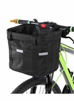 Dog Bicycle Basket, Pet Carrier Puppy Travel Bike Front Waterproof Canvas Easy Install Detachable For Cycling Bag Mountain Picnic Shopping, Handbag