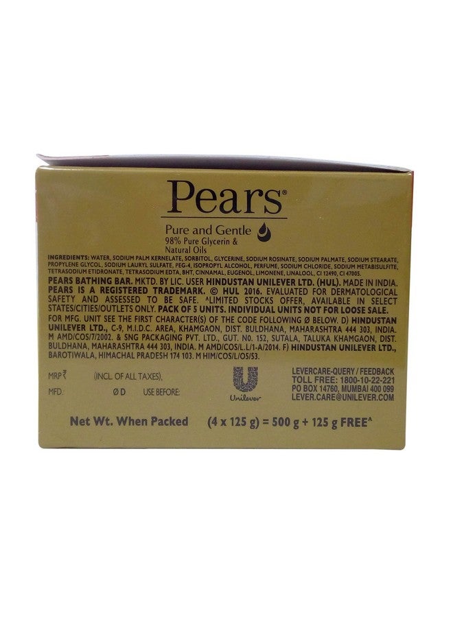 Pears Pears Soap, Pure and Gentle, 5 x 125g Promo Pack  - Image 2