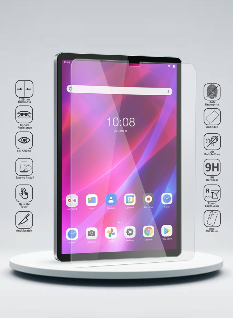 Wtech Lenovo Tab K10 4G 2021 910.3 inch) - 9H Ultra HD Tempered Glass Screen Protector - Clear - Image 2
