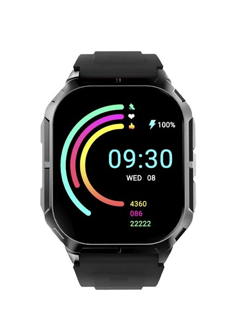 Hifuture ULTRA3 IPS Display 2.0" Bluetooth Calling Smartwatch - Black