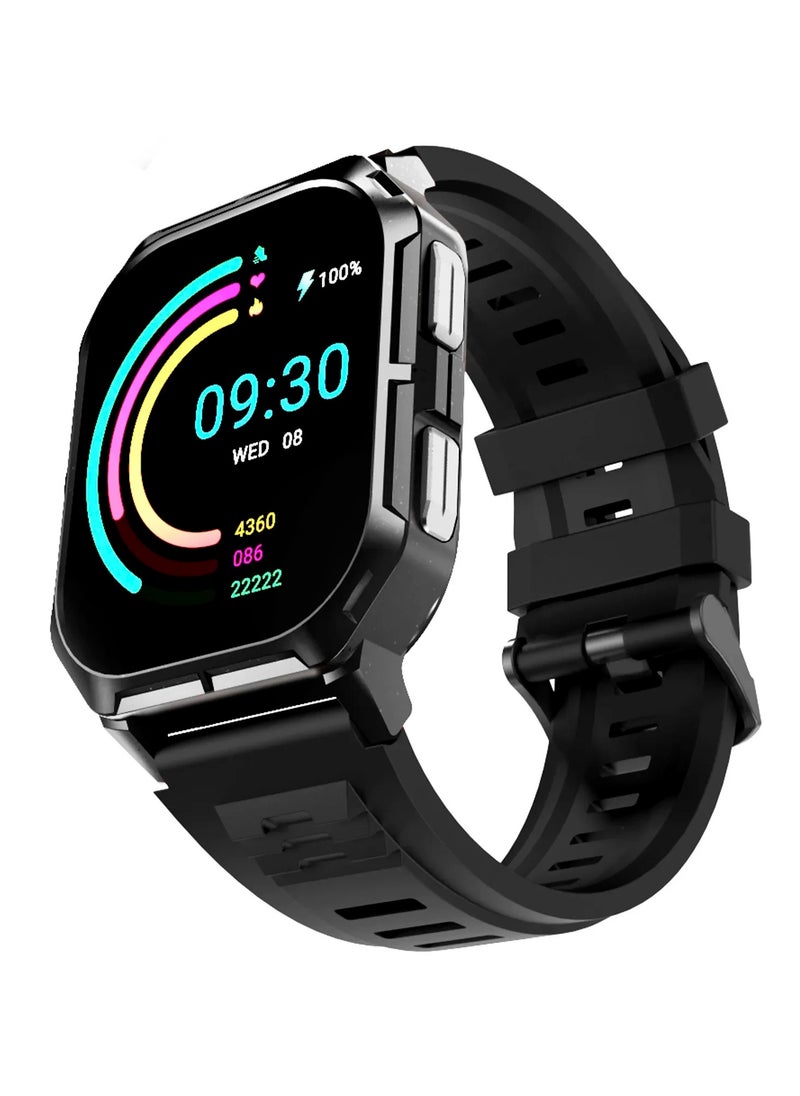 HiFuture - Hifuture ULTRA3 IPS Display 2.0" Bluetooth Calling Smartwatch - Black - Image 1