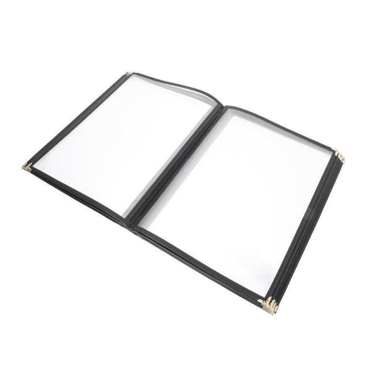 غلاف قائمة PVC شفاف مقاوم للزيت واقي للمطعم تصميم موفر للمساحة يسهل الطلب - Image 2