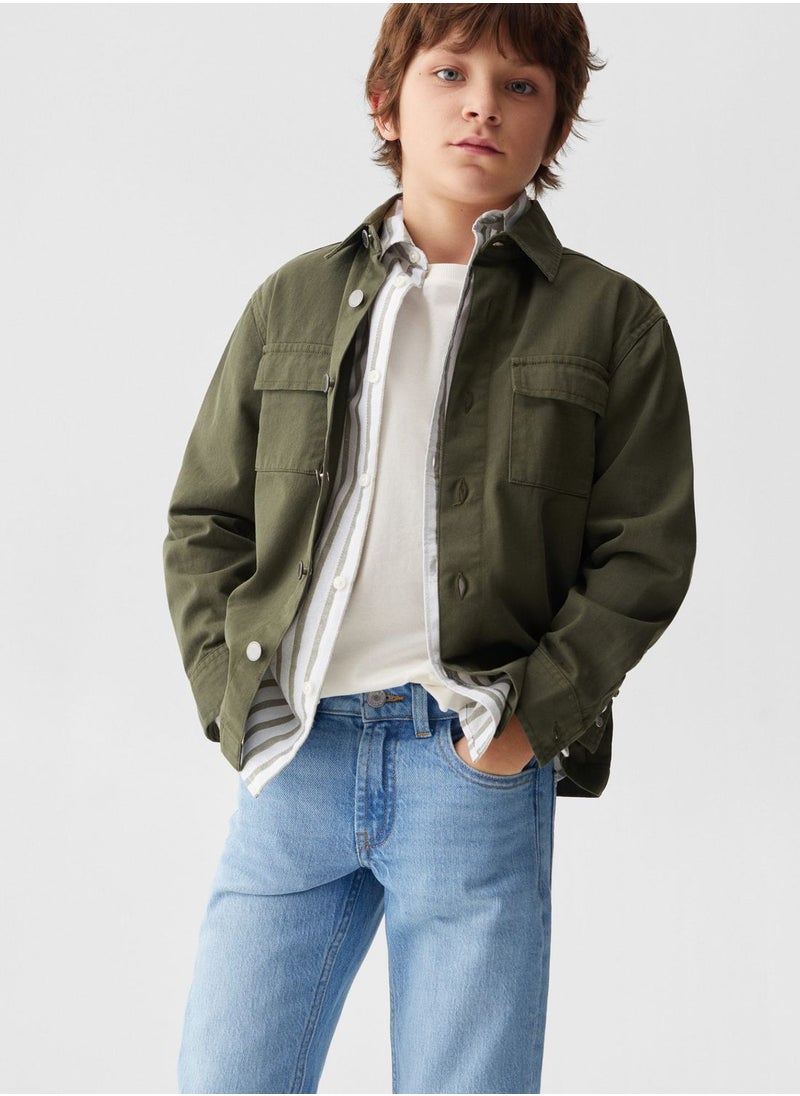 MANGO - Kids Regular Fit Jeans - Image 1