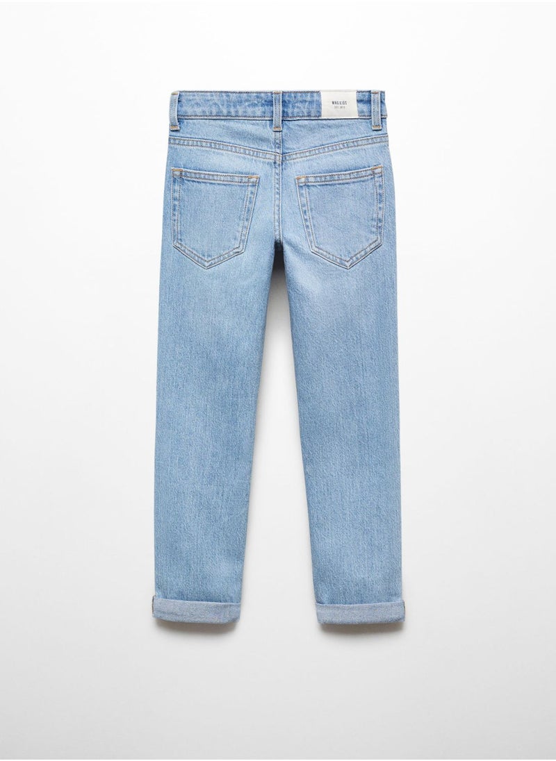MANGO - Kids Regular Fit Jeans - Image 1
