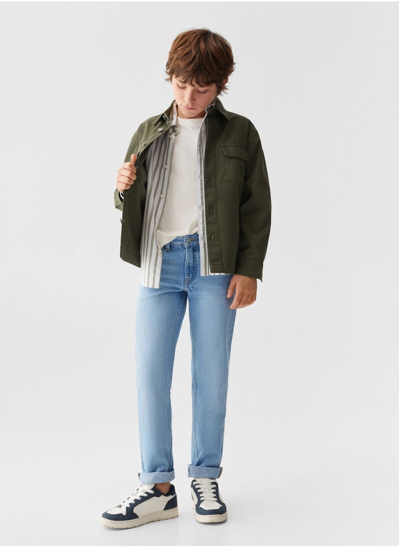 MANGO - Kids Regular Fit Jeans - Image 1
