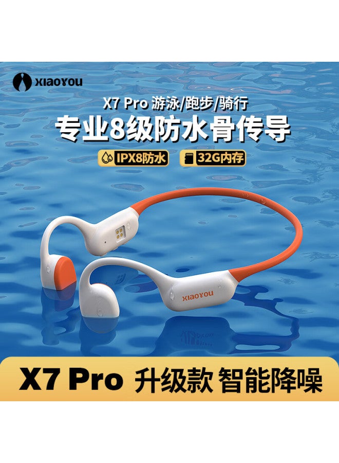 Xiaoyou Bone Conduction Headphones X7 Pro Cycling Bluetooth Headphones Open-necked Wireless Outdoor Swimming Sports - Image 1