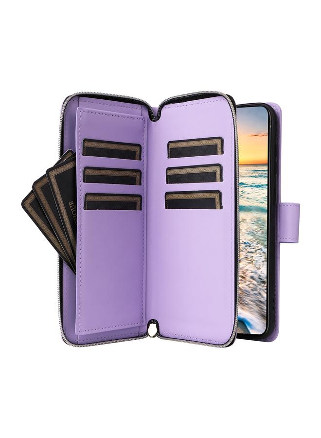 S-TOP Case For Samsung Galaxy S23 5G Nine-card Slots Zipper Wallet Bag Leather Phone Case - Image 5