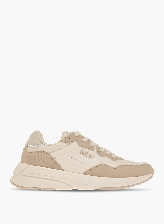 Lee Cooper Women's Panelled Sneakers with Lace-Up Closure