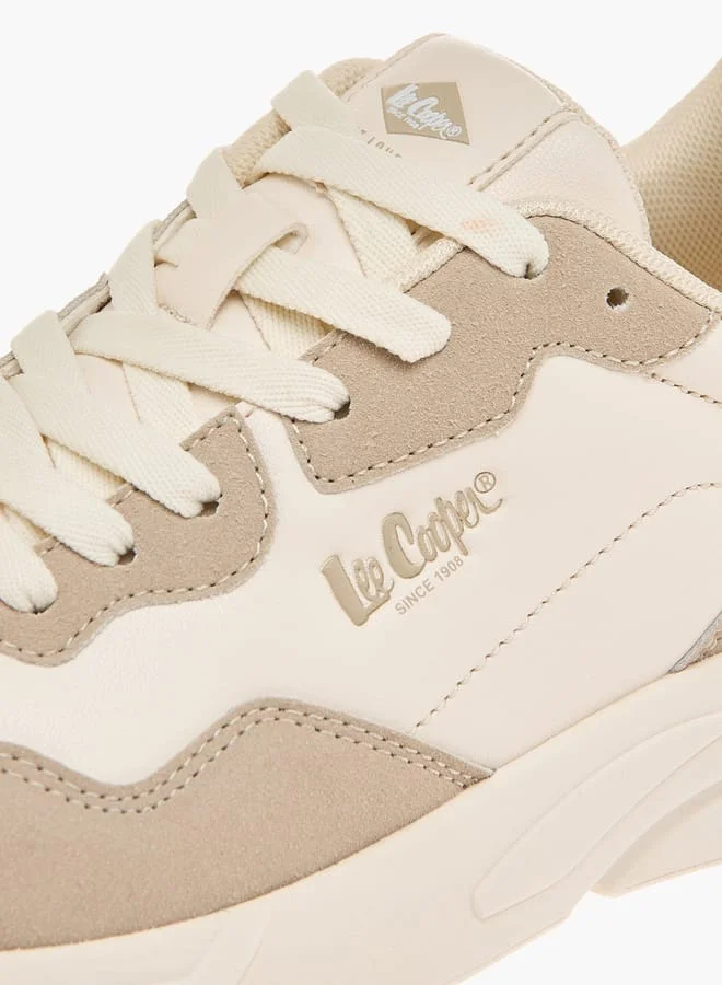 Lee Cooper Women's Panelled Sneakers with Lace-Up Closure