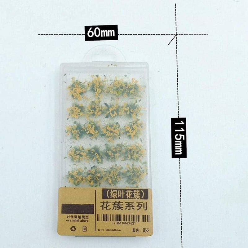 klarako 3 Boxes Miniature Flowers Model Railway Architecture Micro Landscape Diorama Layout Scenery Decoration - Image 5