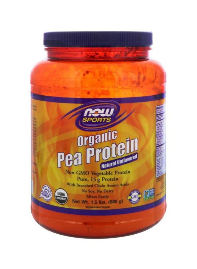 Now Foods Organic Pea Protein Powder Dietary Supplement - Image 1