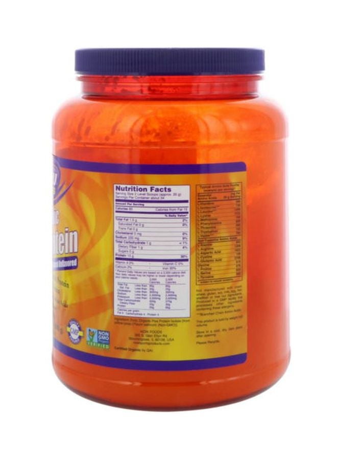 Now Foods Organic Pea Protein Powder Dietary Supplement - Image 3