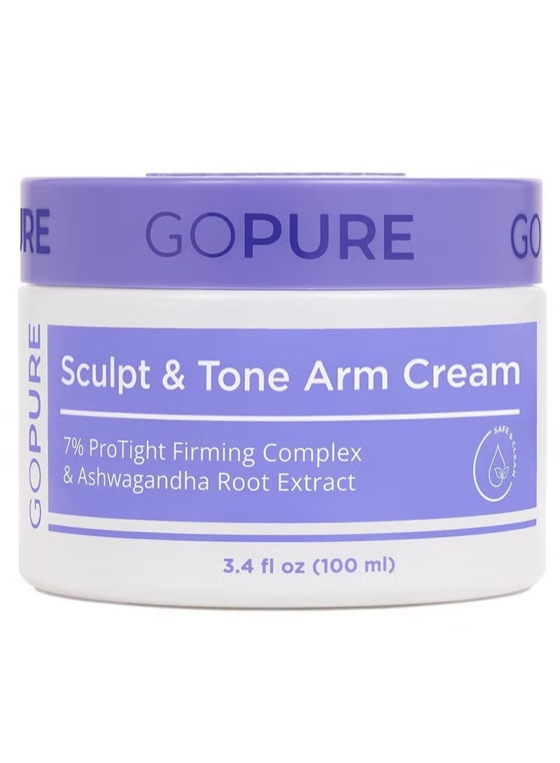 جو بيور النحت والنغمة كريم الذراع - كريم تثبيت وتشديد للأذراع ، يسهل مظهر التجاعيد ، يمتلط بعمق ، يؤكد مظهر نسيج الكريبي على الأذراع - Image 1