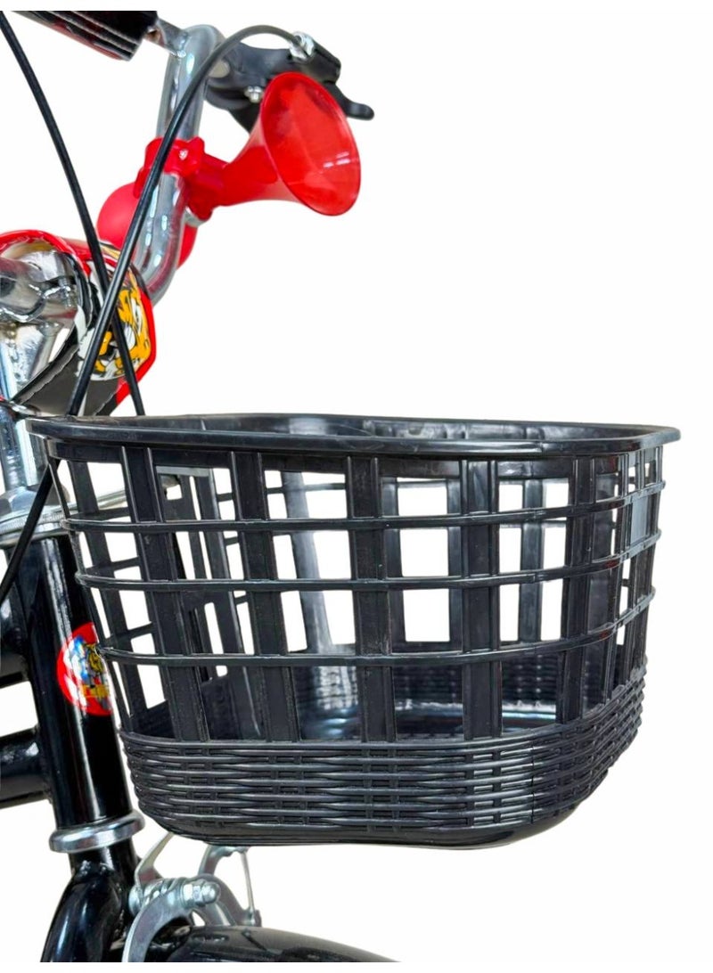 تايجر دراجة أطفال تايجر 20 بوصة مع سلة أمامية وكرسي خلفي – مناسبة للأعمار 6 إلى 10 سنوات - Image 3