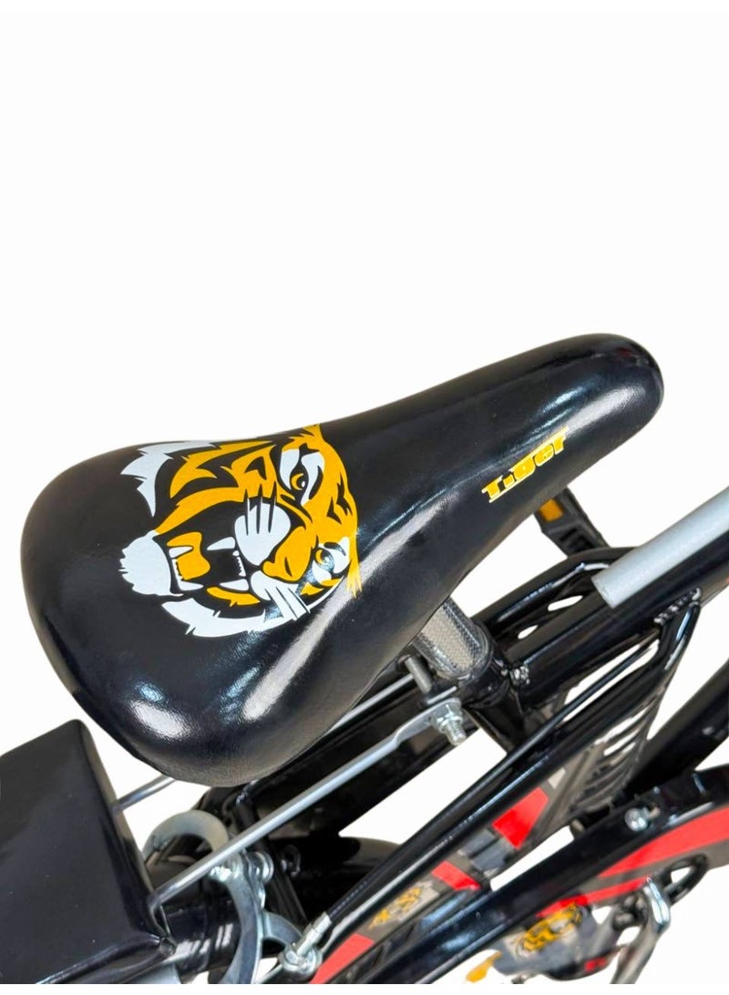 تايجر دراجة أطفال تايجر 20 بوصة مع سلة أمامية وكرسي خلفي – مناسبة للأعمار 6 إلى 10 سنوات - Image 4