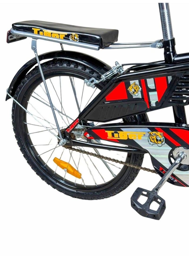 تايجر دراجة أطفال تايجر 20 بوصة مع سلة أمامية وكرسي خلفي – مناسبة للأعمار 6 إلى 10 سنوات - Image 5