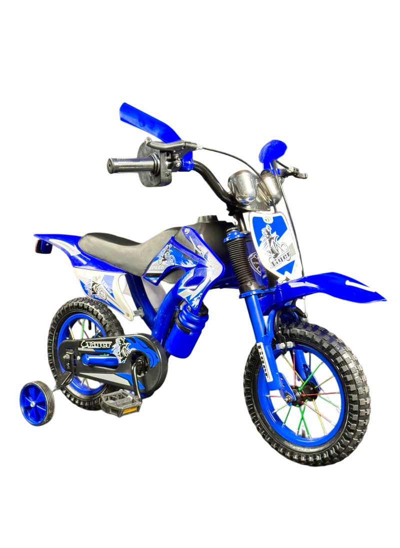 TIGER BICYCLE SIZE12 FOR CHILDREN FROM 2 TO 5 YEARS OLD TIGER MOTOCIKL STYLE  - Image 1