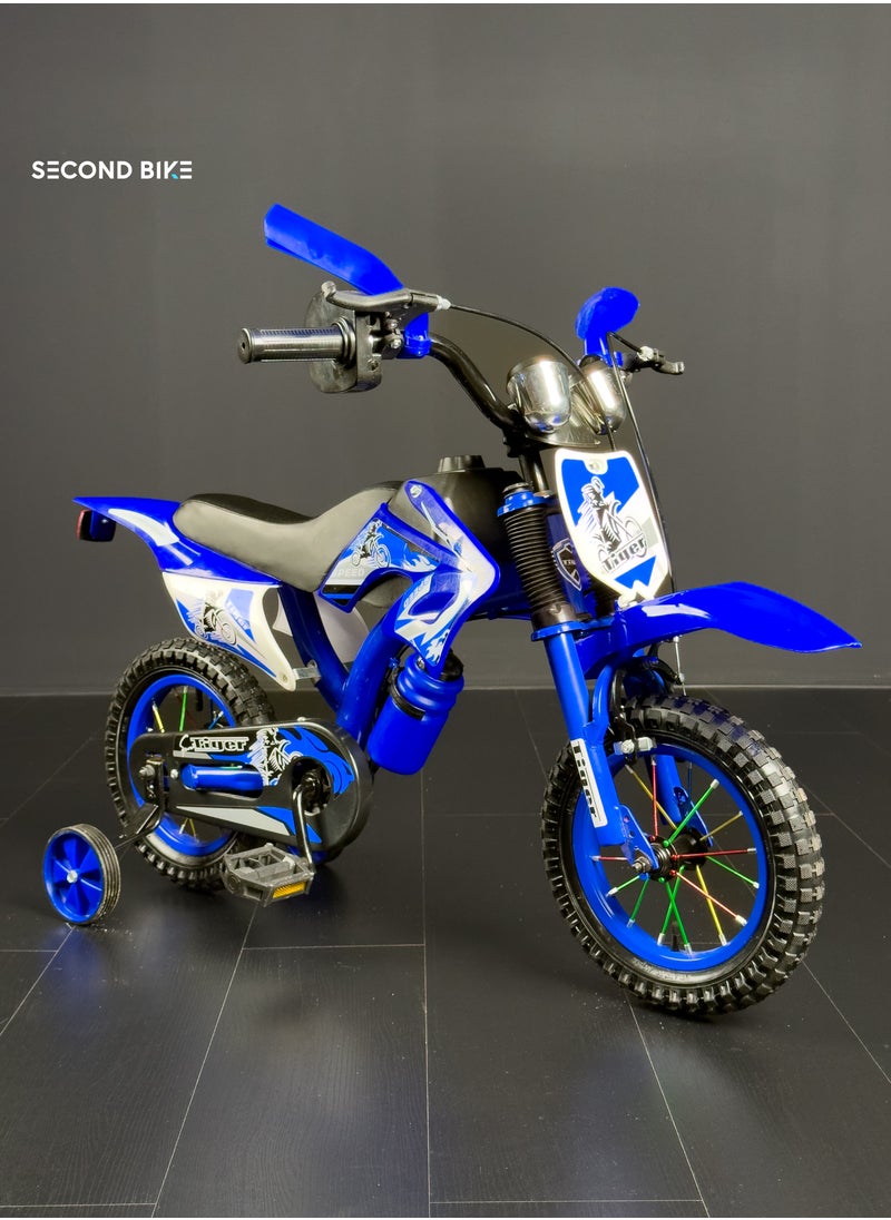 TIGER BICYCLE SIZE12 FOR CHILDREN FROM 2 TO 5 YEARS OLD TIGER MOTOCIKL STYLE  - Image 2