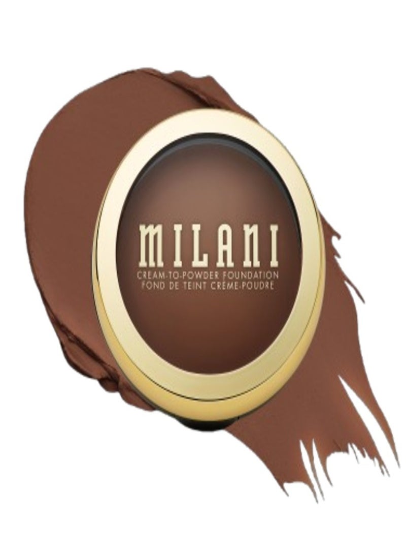 Milani Conceal + Perfect Smooth Finish Cream to Powder Foundation – 292 Caramel Brown | Full Coverage, Lightweight, Natural Matte Finish, Buildable Formula, Long-Lasting Wear, Vegan & Cruelty-Free - Image 1