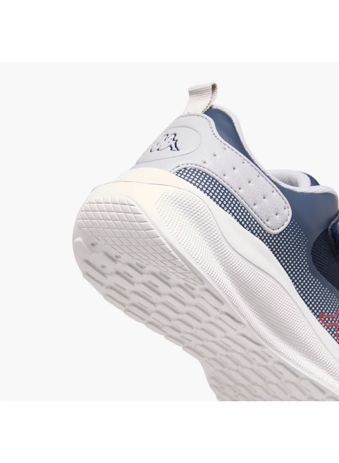 كابا Boys' Logo Print Sport Shoes with Hook and Loop Closure