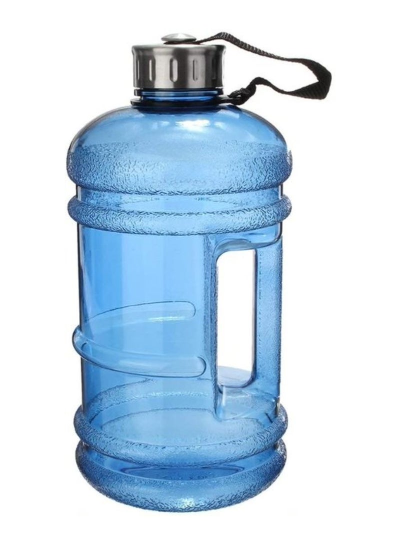 H PRO HM SPORTS Outdoor Sports Water Bottle | BPA Free Half Gallon Water Bottle | Drink Container with Handle | Workout Fitness Bottle | 2.2 liters | Blue  - Image 2