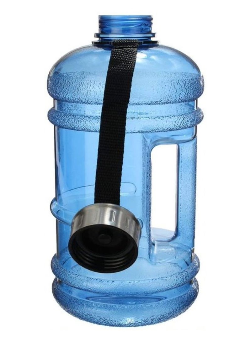 H PRO HM SPORTS Outdoor Sports Water Bottle | BPA Free Half Gallon Water Bottle | Drink Container with Handle | Workout Fitness Bottle | 2.2 liters | Blue  - Image 4