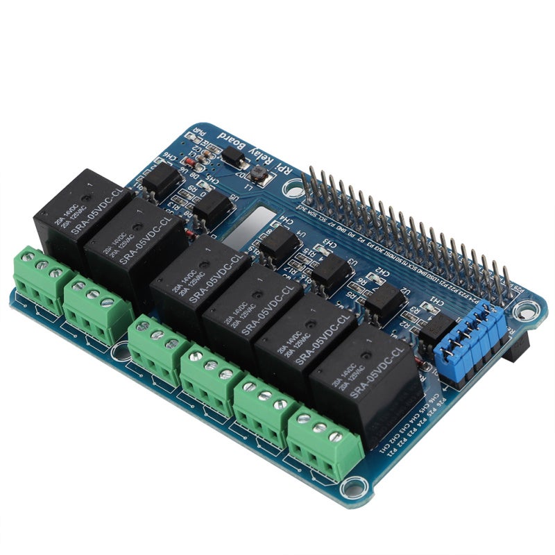 6 Channel Relay Shields for Raspberry Pi A+ B+ 2B 3B - 5A 250V AC Optocoupler Isolation Expansion Board for High Voltage Control - Image 3