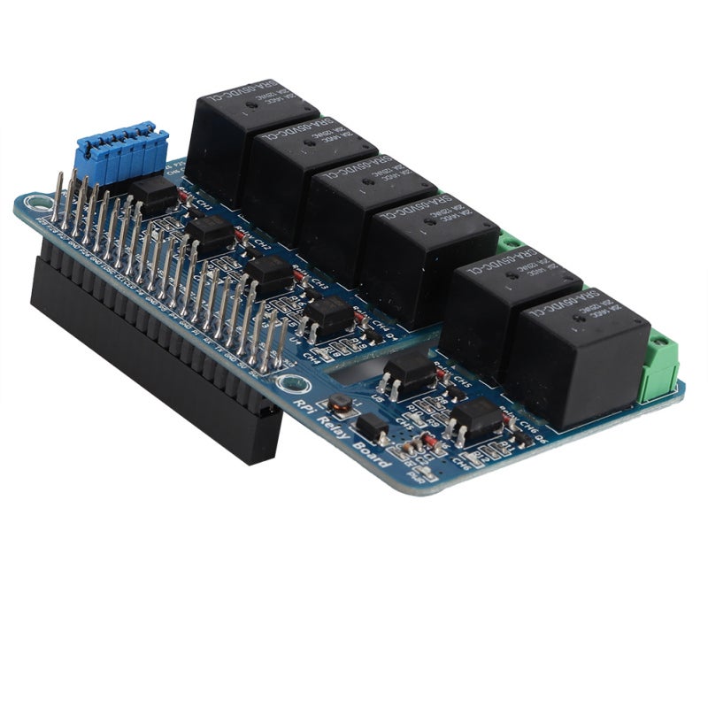 6 Channel Relay Shields for Raspberry Pi A+ B+ 2B 3B - 5A 250V AC Optocoupler Isolation Expansion Board for High Voltage Control - Image 4