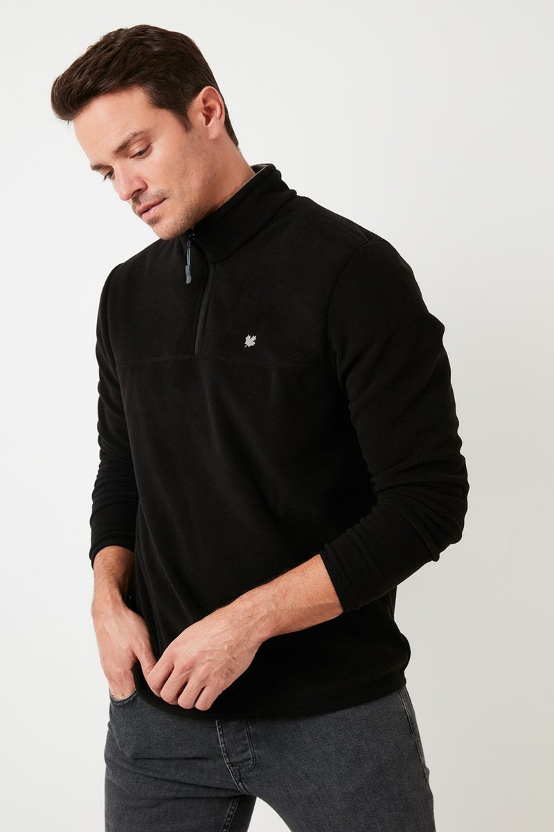 Buratti Slim Fit Anti-Pilling Non-Pilling Bato Collar Winter Raised Polar Fleece Men's POLAR 5906001 - Image 3
